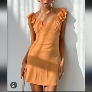 Princess Polly Leto  Mini Dress In Orange Sz2 NWT